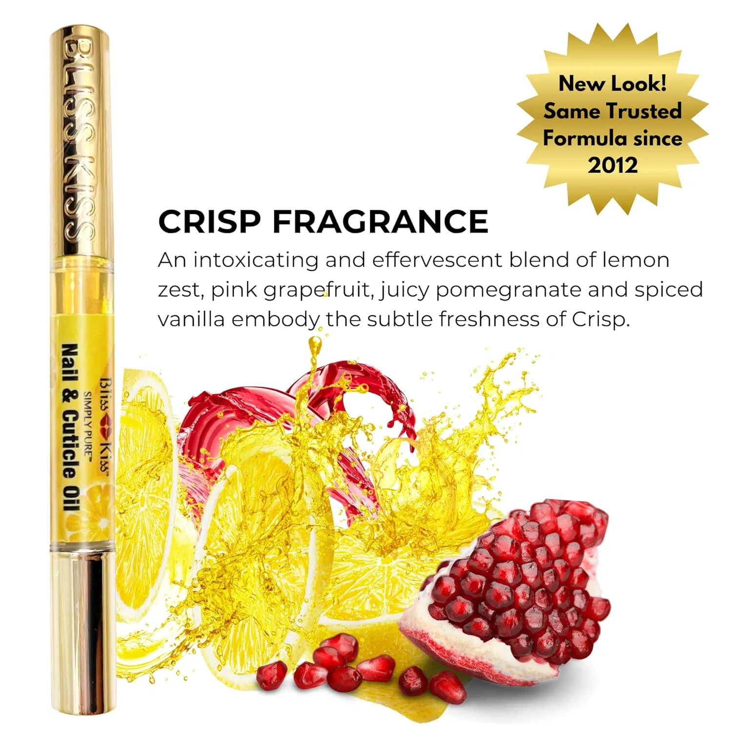 Масло для кутикулы и ногтей Bliss Kiss Pure Cuticle & Nail Oil Pen - Crisp Bliss Kiss — фото 3