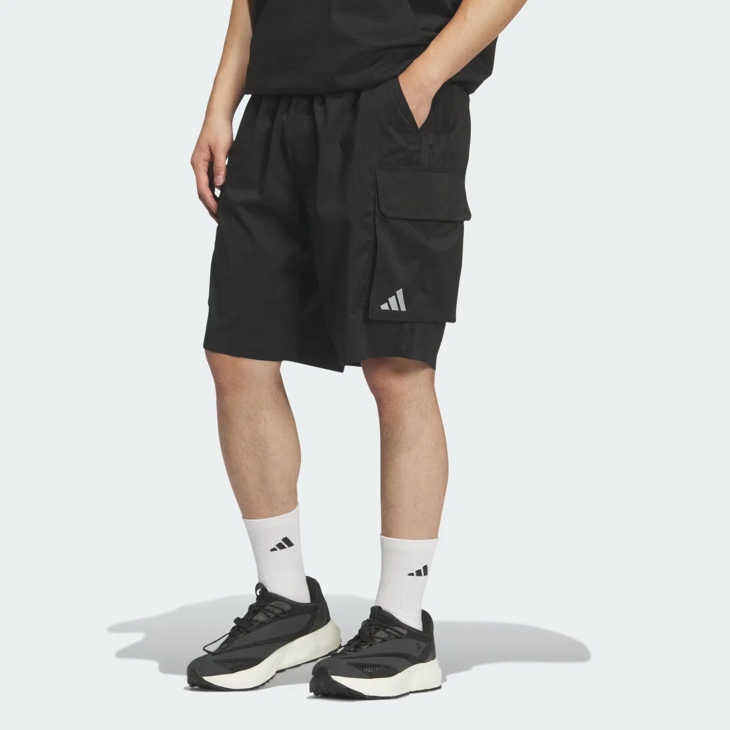 Шорты карго мужские Black Moderate Adidas — фото 4