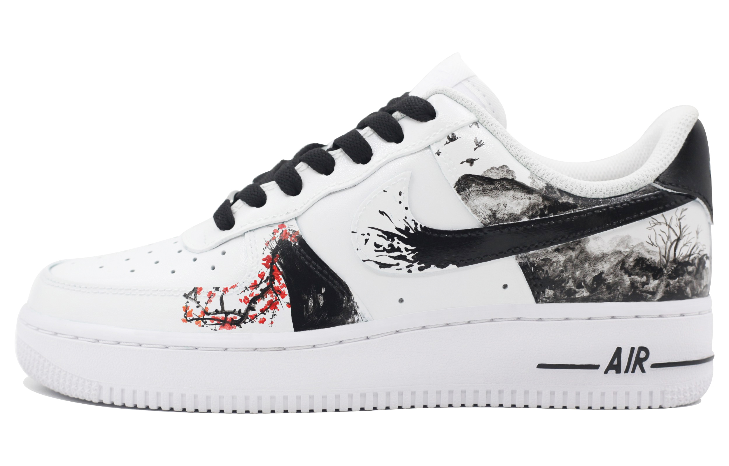 

Кроссовки Nike Air Force 1 Skateboard Shoes Men Low-Top Black White, Черный, Кроссовки Nike Air Force 1 Skateboard Shoes Men Low-Top Black White