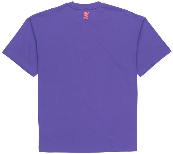 Футболка adidas originals Large Logo Alphabet Round Neck Casual Sports Short Sleeve Couple Style Purple, фиолетовый — фото 2