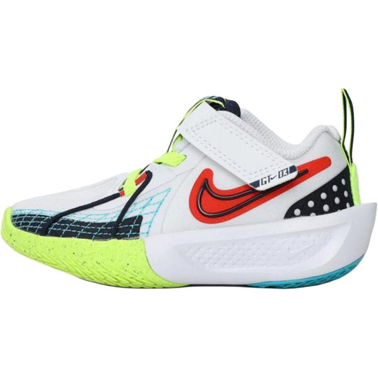 

Детские повседневные кроссовки G.T. Cut 3 для дошкольников Nike, белый/красный/желтый/черный