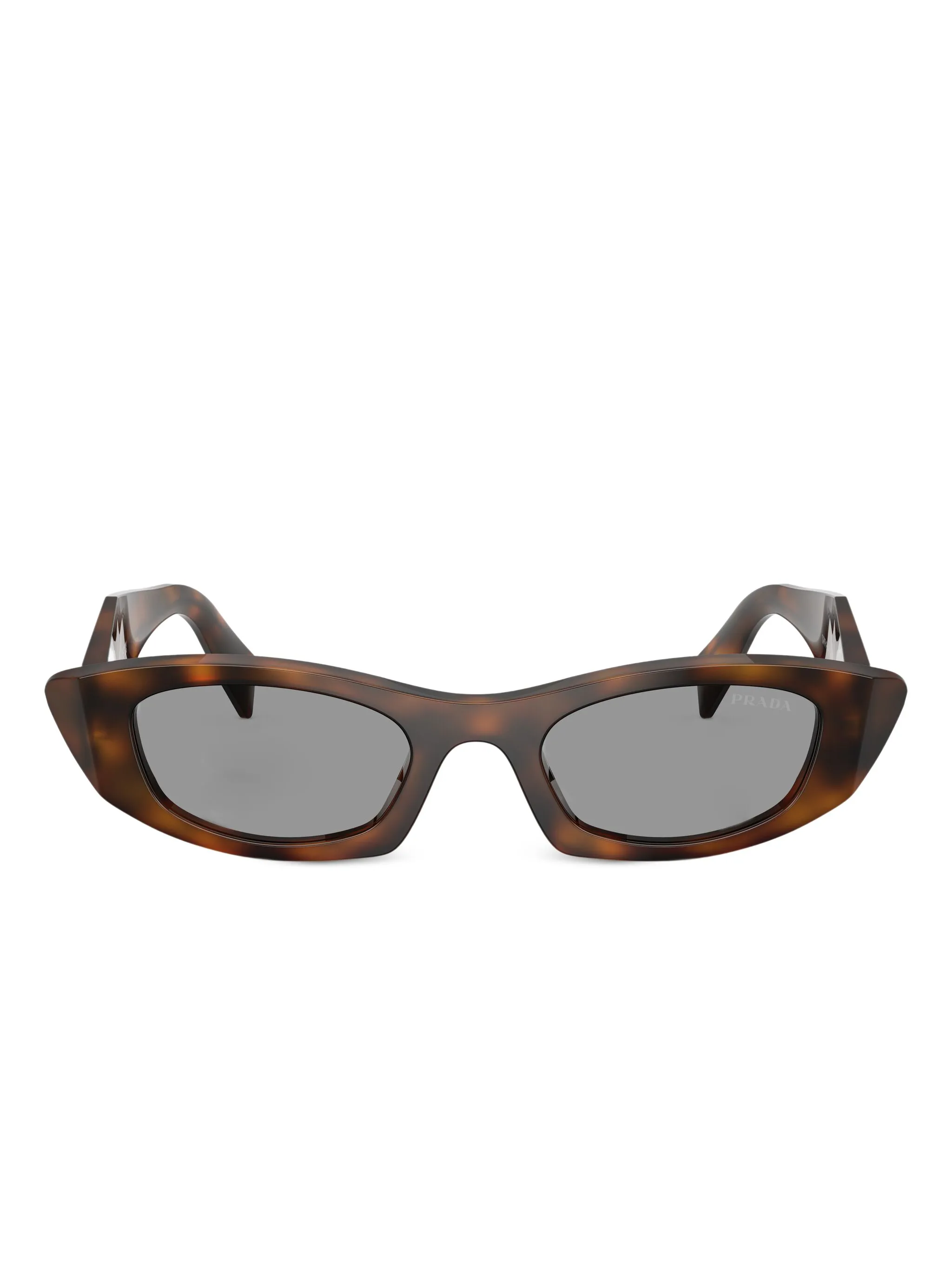 

Солнцезащитные очки в оправе кошачий глаз Prada Eyewear, коричневый