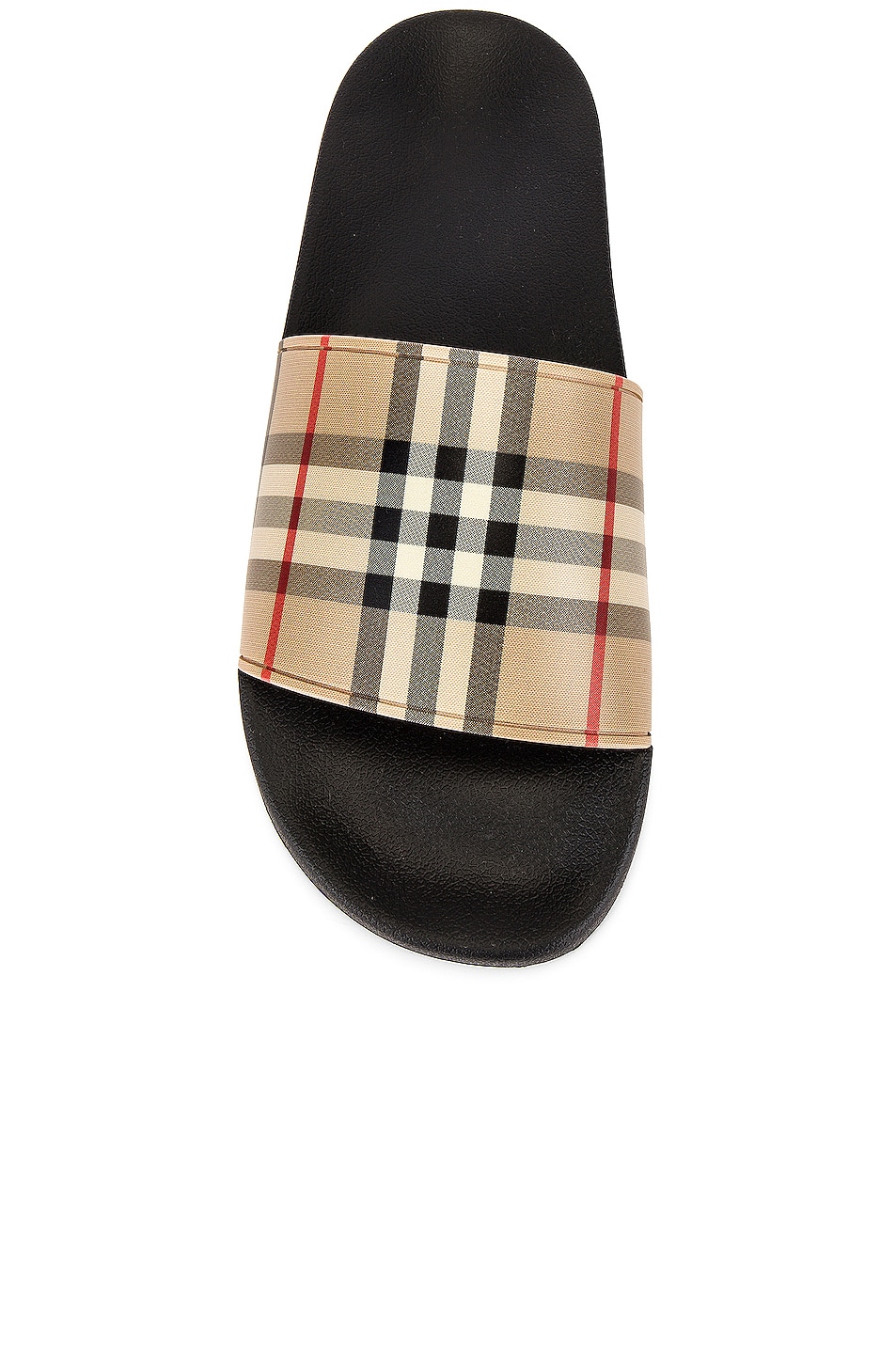 Футболка Burberry Furley M Check Slide, архив бежевый — фото 4