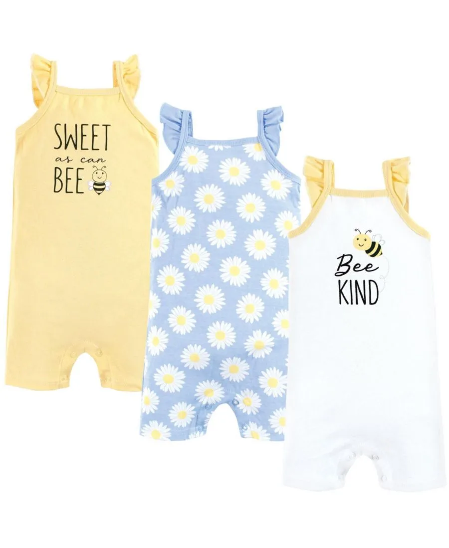 Хлопковые комбинезоны Hudson Baby, Bee Kind