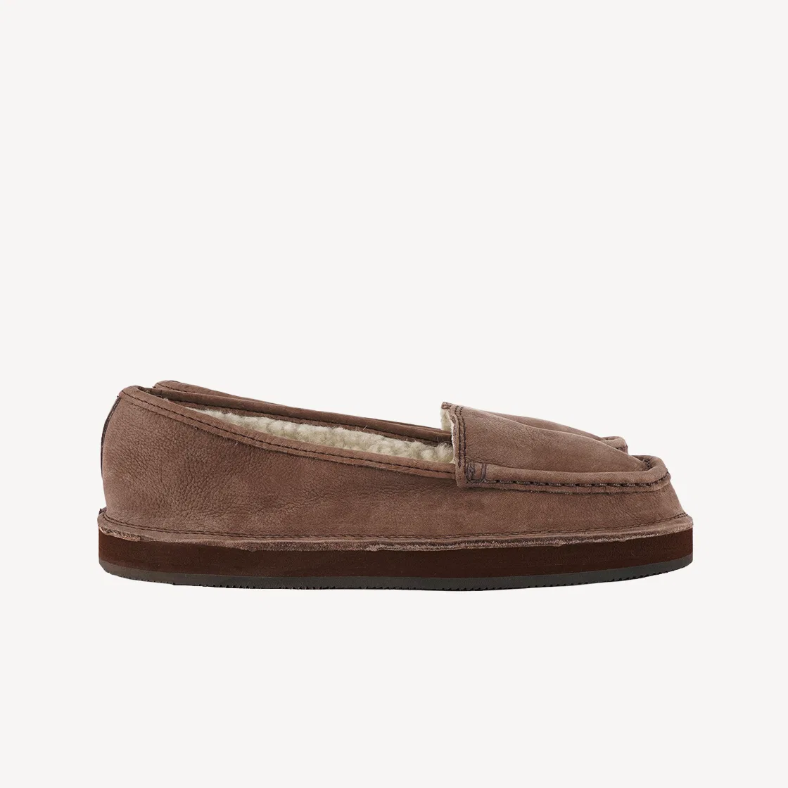 Мужские и женские классические флисовые лоферы Classic Fleece коричневые от Rainbow Sandals — фото 3