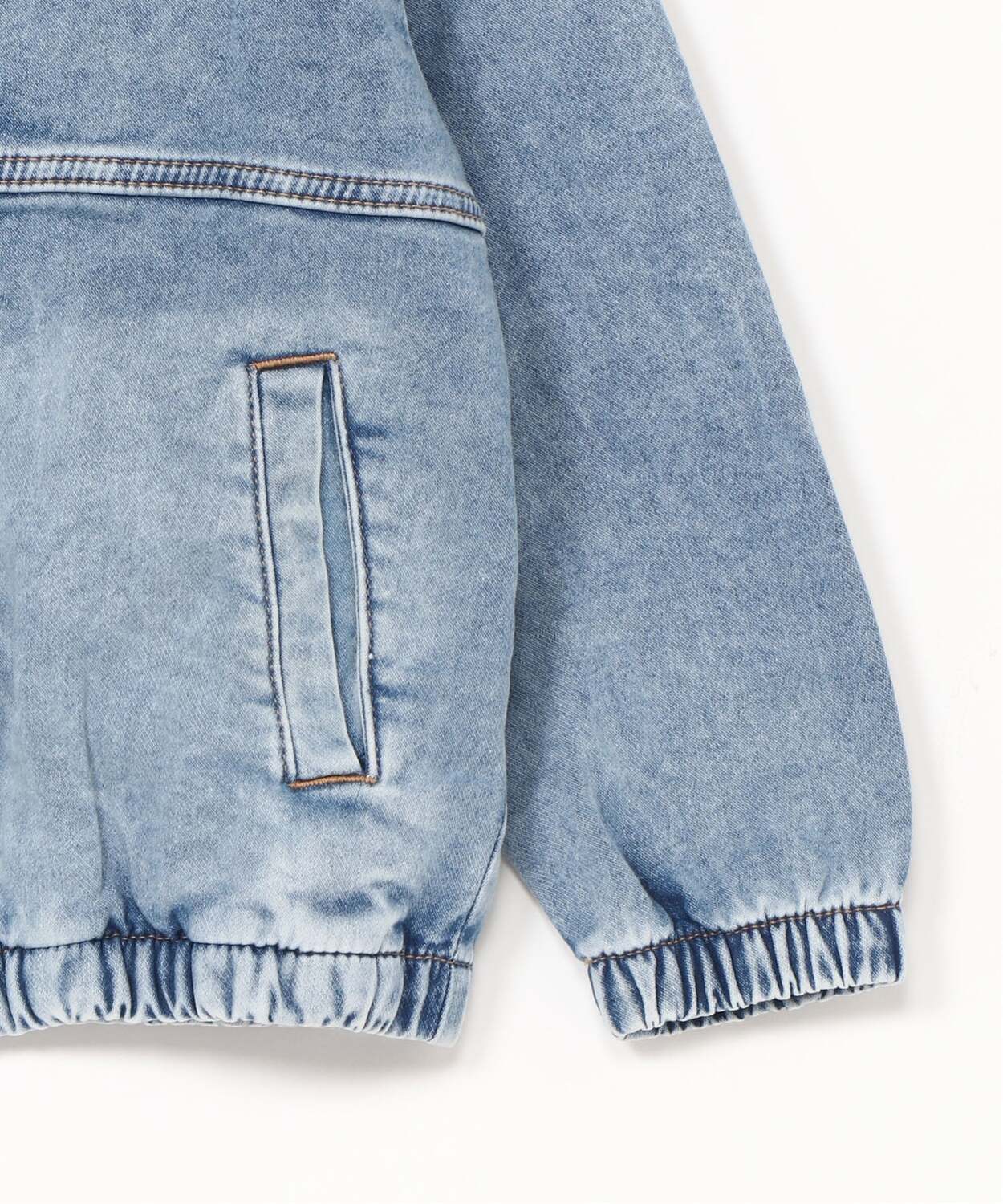 (K) Ультрамягкая джинсовая куртка с капюшоном (детская) GAP, LIGHT WASH INDIGO 118 — фото 4