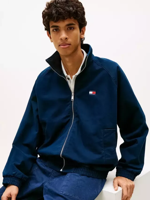 Куртка-бомбер из саржи с застежкой-молнией Tommy Hilfiger, Dark Blue — фото 2