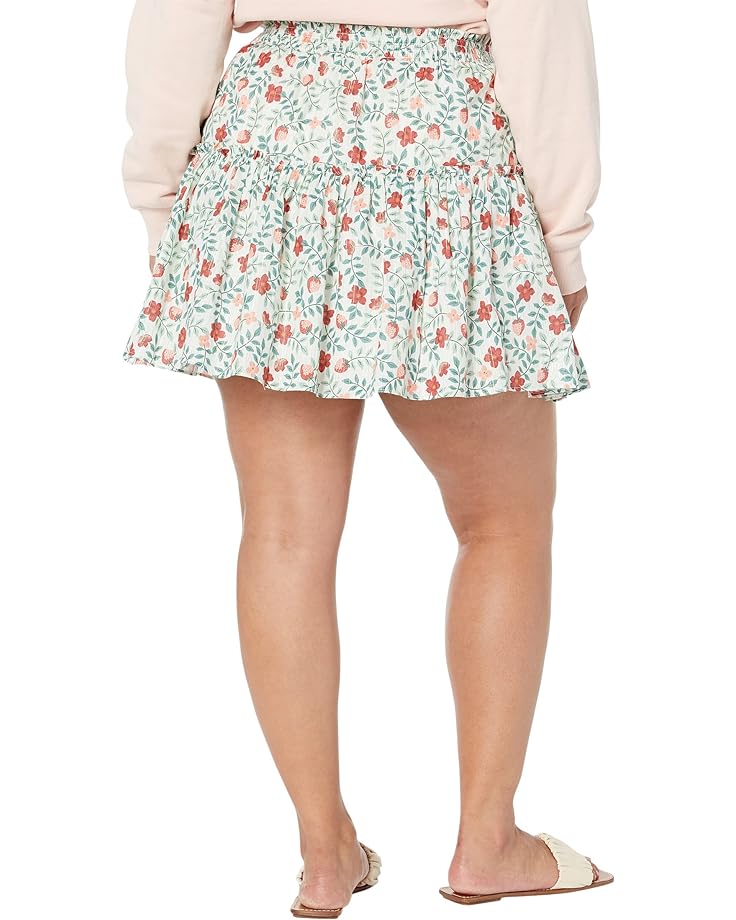 

Юбка Draper James Plus Size Pull-On Miniskirt in Strawberry Field, цвет Magnolia White Multi