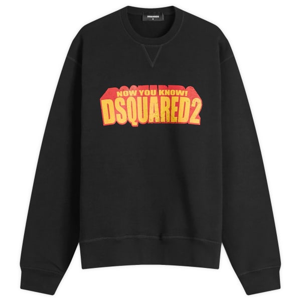 

Толстовка Cool Fit Crew с 3D-логотипом Dsquared2, черный