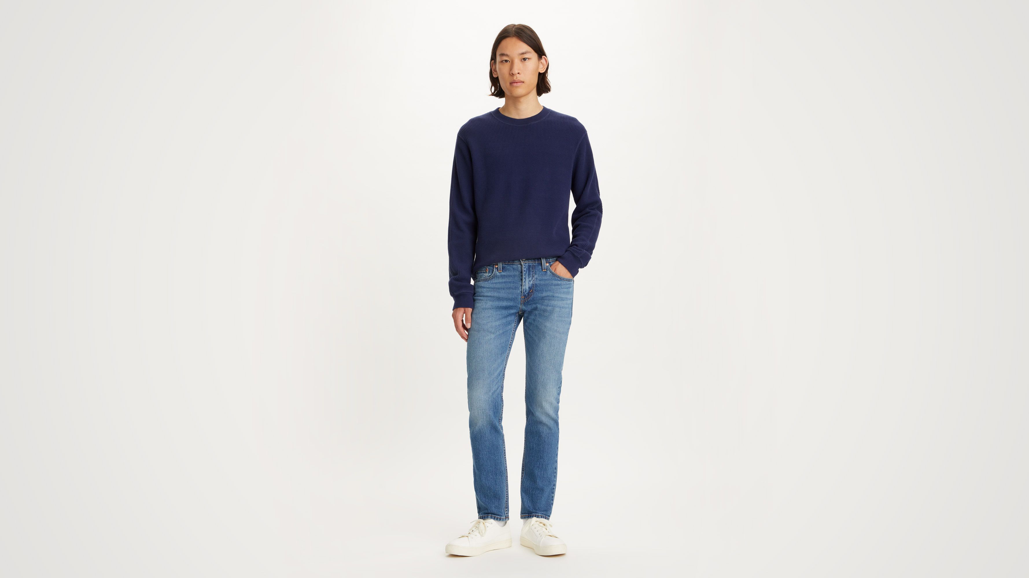 

502 Зауженные мужские джинсы Levi's, цвет Come Closer - Medium Wash - Stretch