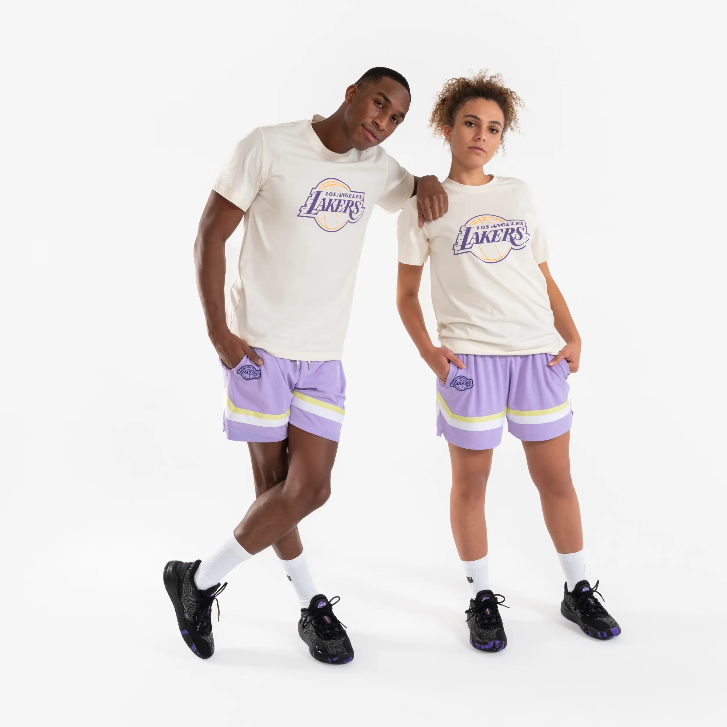 Мужские низкие баскетбольные кроссовки Tarmak NBA F900 Lakers — фото 2