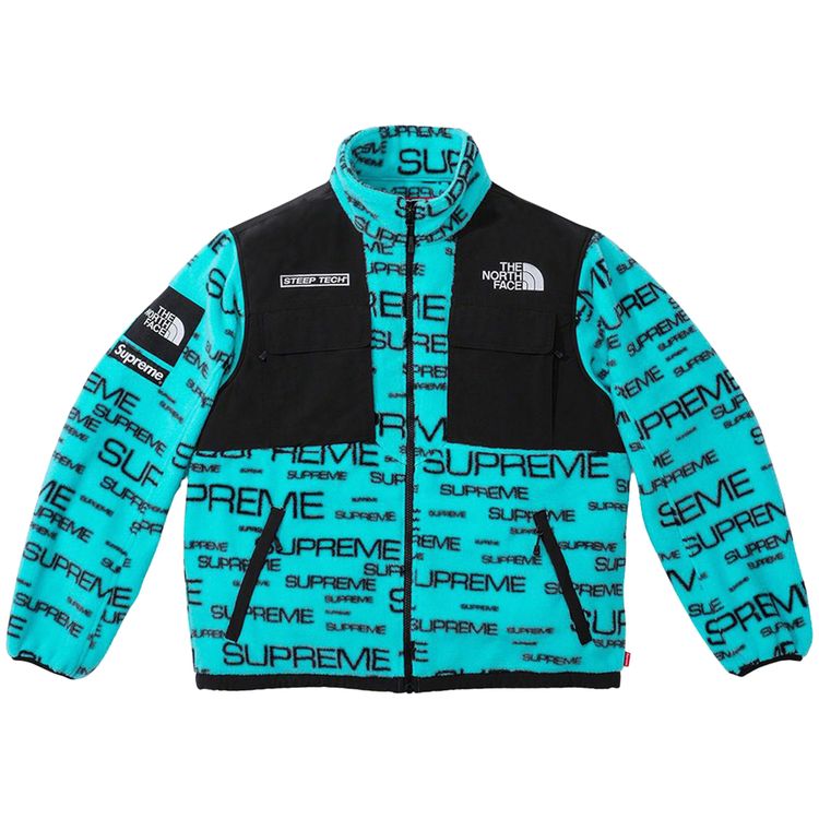 

Куртка Supreme x The North Face Steep Tech Fleece Jacket Teal, бирюзовый