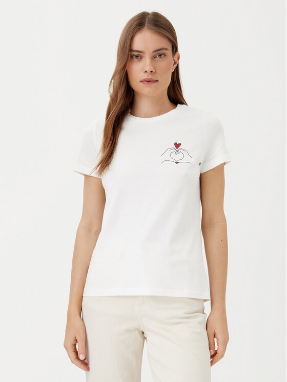 

Футболка обычного кроя Viva 10322077 Vero Moda, белый