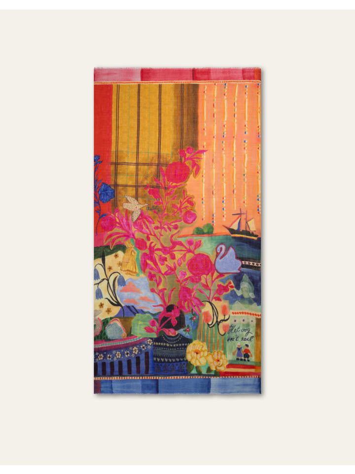 

Oilily Шарф Atistlecheese синего цвета