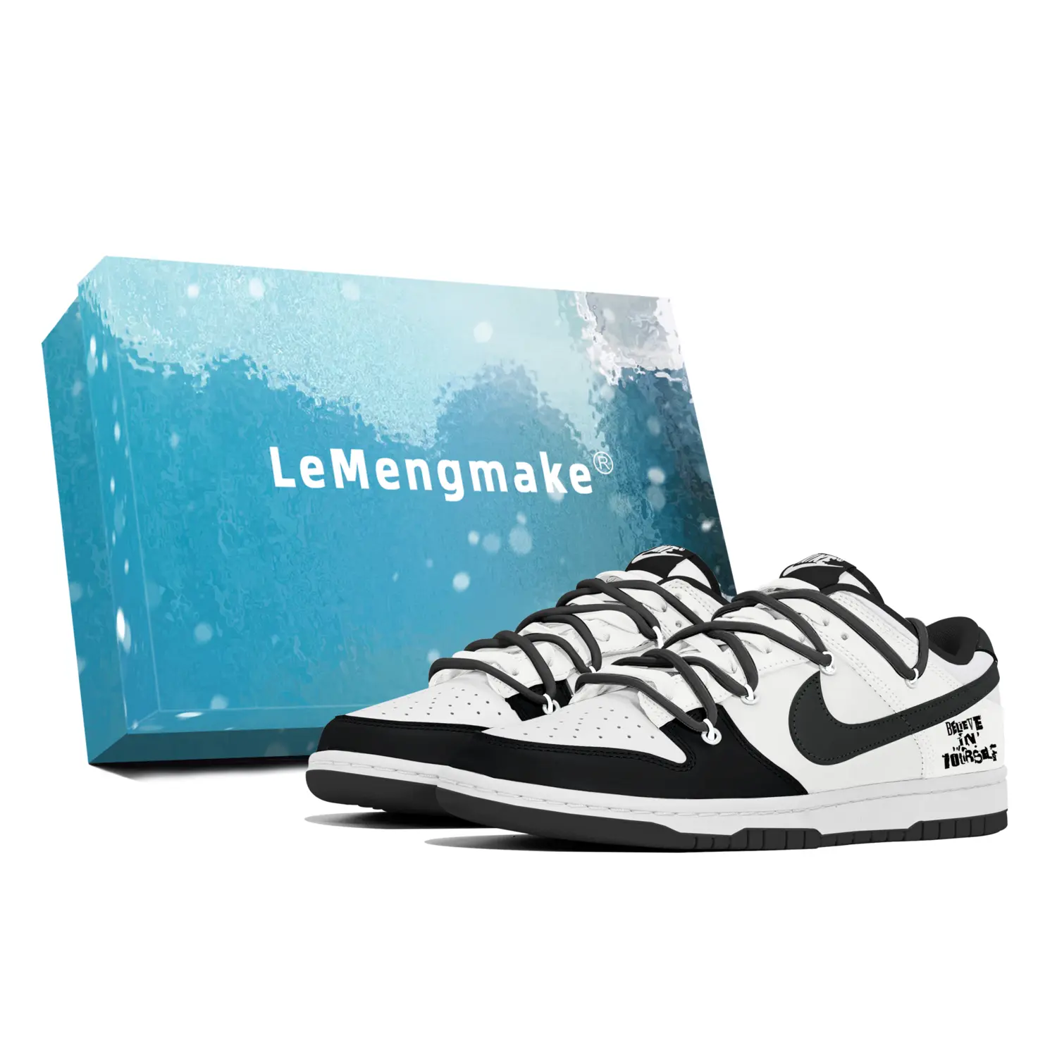 

Nike Кроссовки для скейтбординга Dunk Lemon Joy, износостойкие, белые, мужские