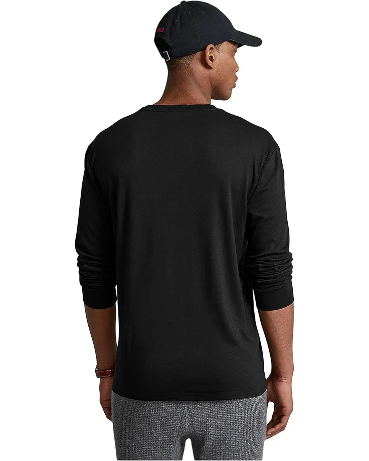 Футболка Polo Ralph Lauren Classic Fit Soft Touch Long-Sleeve Tee, Polo Black — фото 2