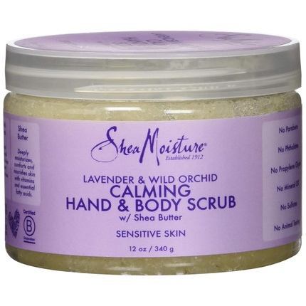 

Увлажняющий скраб для рук и тела Shea Moisture Lavender & Wild Orchid, 12 унций Sheamoisture