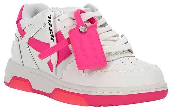 Кроссовки out of office calf leather sneaker 'white red' Off-White, белый — фото 2