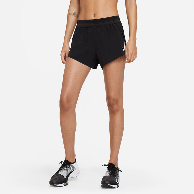 Шорты (WMNS) Nike Aeroswift Running Sports Shorts Black CZ9399-010 — фото 4
