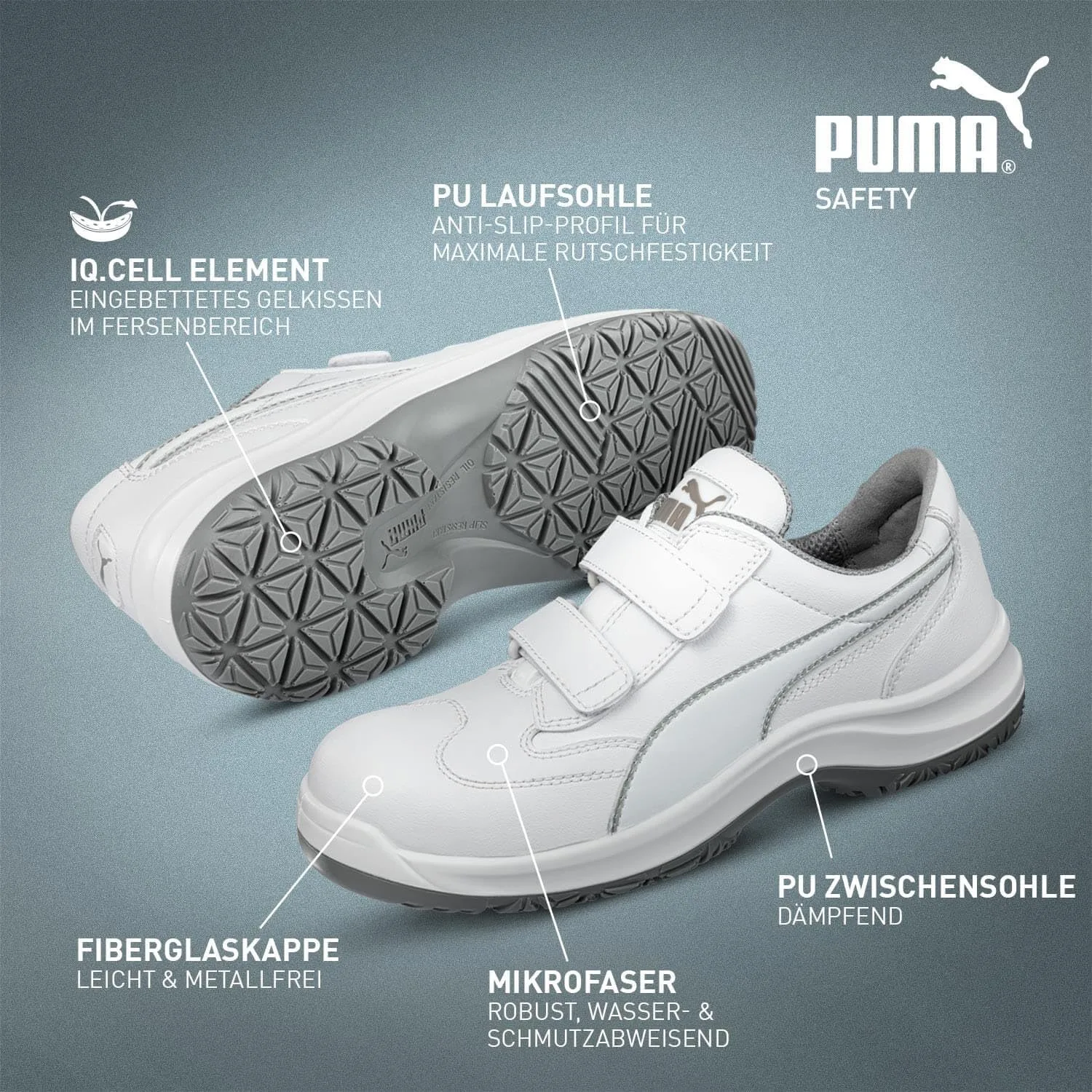 Кроссовки Puma Absolute Low Protection, белые, PU64045 — фото 3
