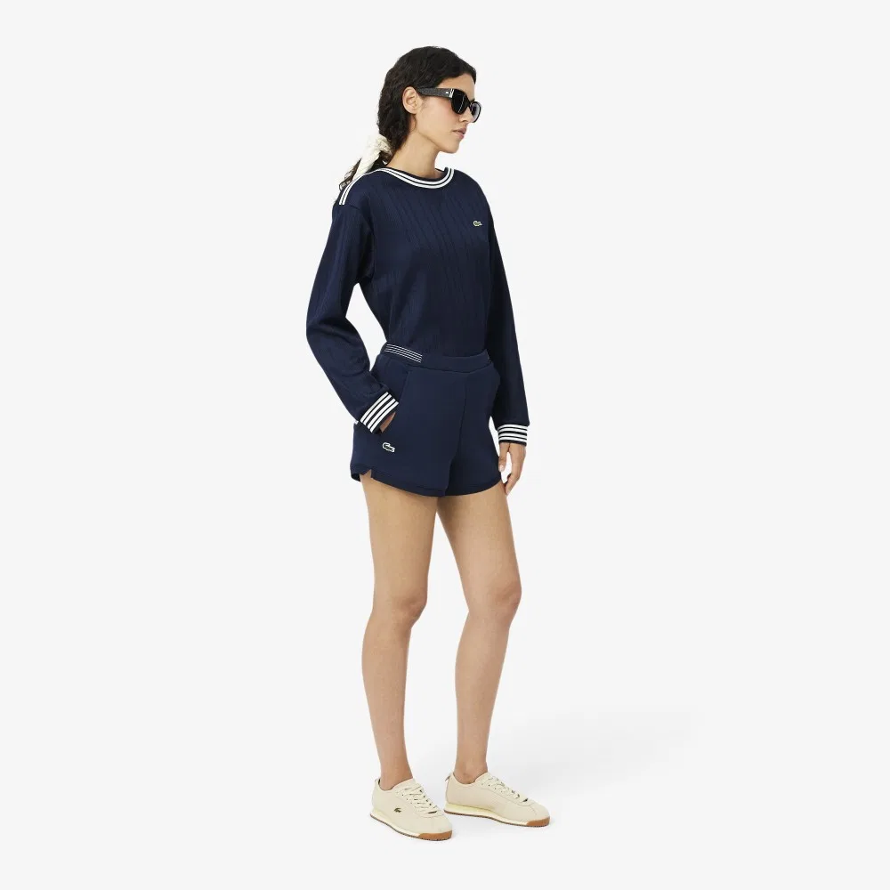 Шорты теннисные Lacoste Heritage, темно-синие — фото 4