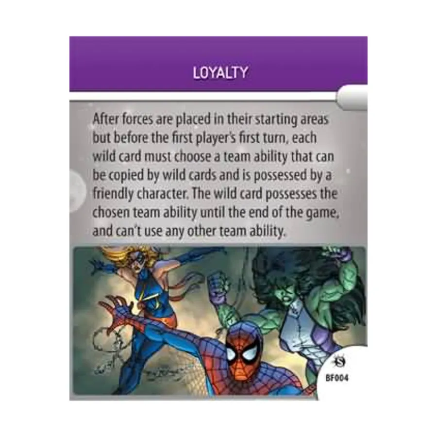

Состояние на поле боя — Верность, Marvel HeroClix - Supernova - Singles