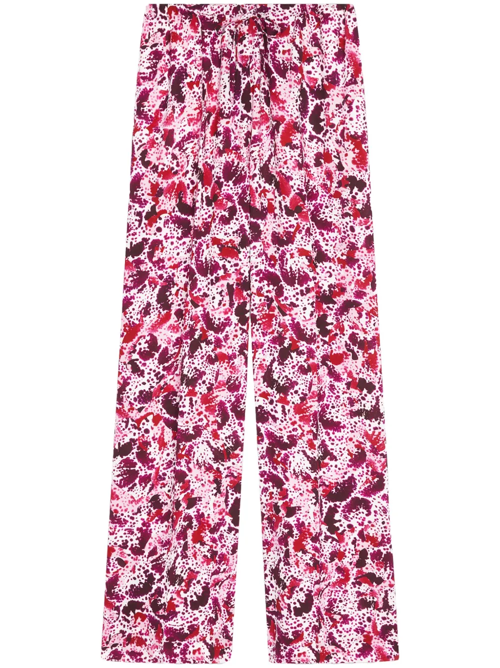 

Брюки с графичным принтом DRIES VAN NOTEN, розовый
