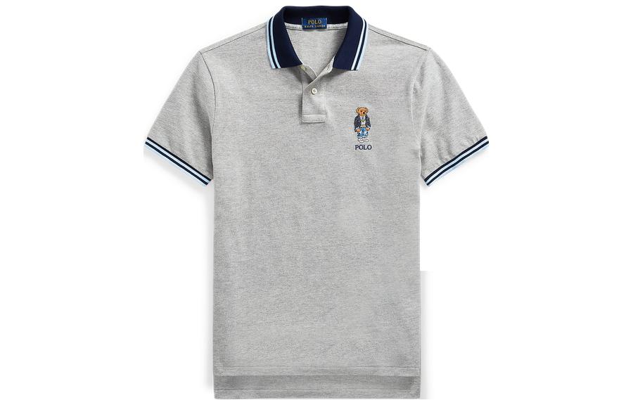 

Серая поло для мужчин Polo Ralph Lauren, серый