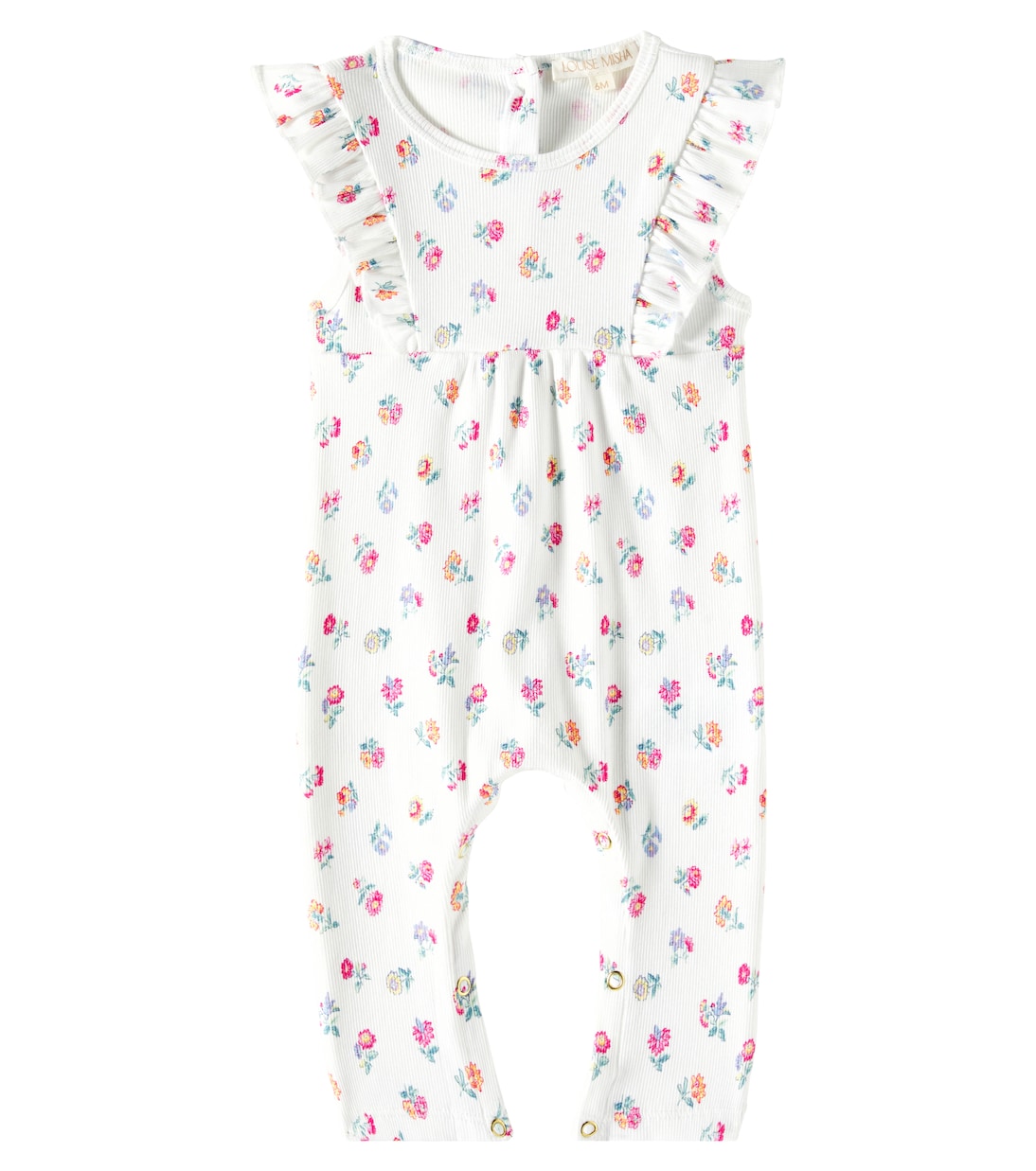 

Комбинезон Baby Kathleen из хлопкового трикотажа Louise Misha, White Felicita Flowers