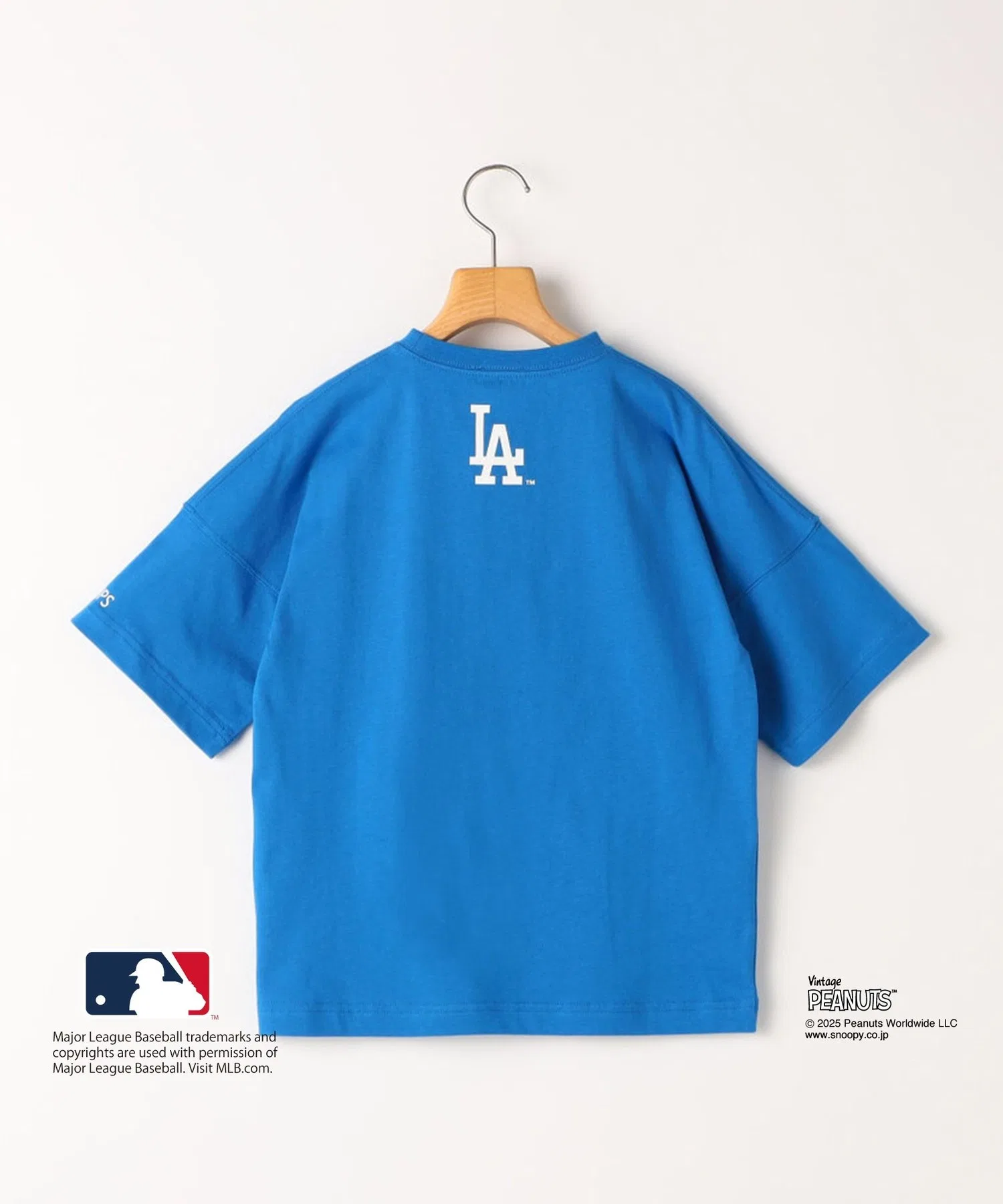 Детская футболка SHIPS KIDS PEANUTS MLB с принтом белая — фото 2