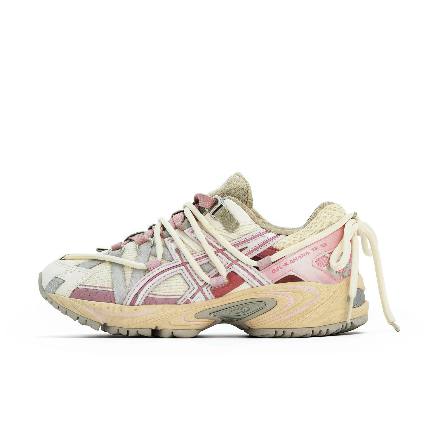 ASICS Gel Kahana TR V2 Love Journal Abrasion Resistant Breathable низкие повседневные кроссовки Unisex Pink — фото 3