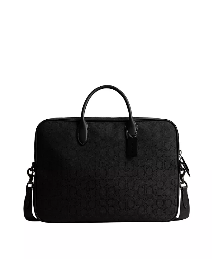 

Мужская рабочая сумка Theo Work Signature Jacquard COACH, черный