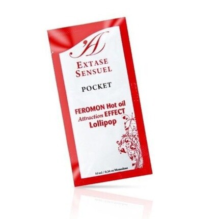 

Массажное масло Sensual Ecstasy с эффектом тепла и феромонами, леденец 10 мл Extase Sensual