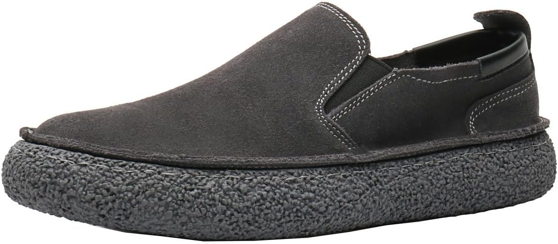 

Мужские замшевые мокасины Santimon, повседневные мягкие плоские туфли-слипоны для вождения, серый