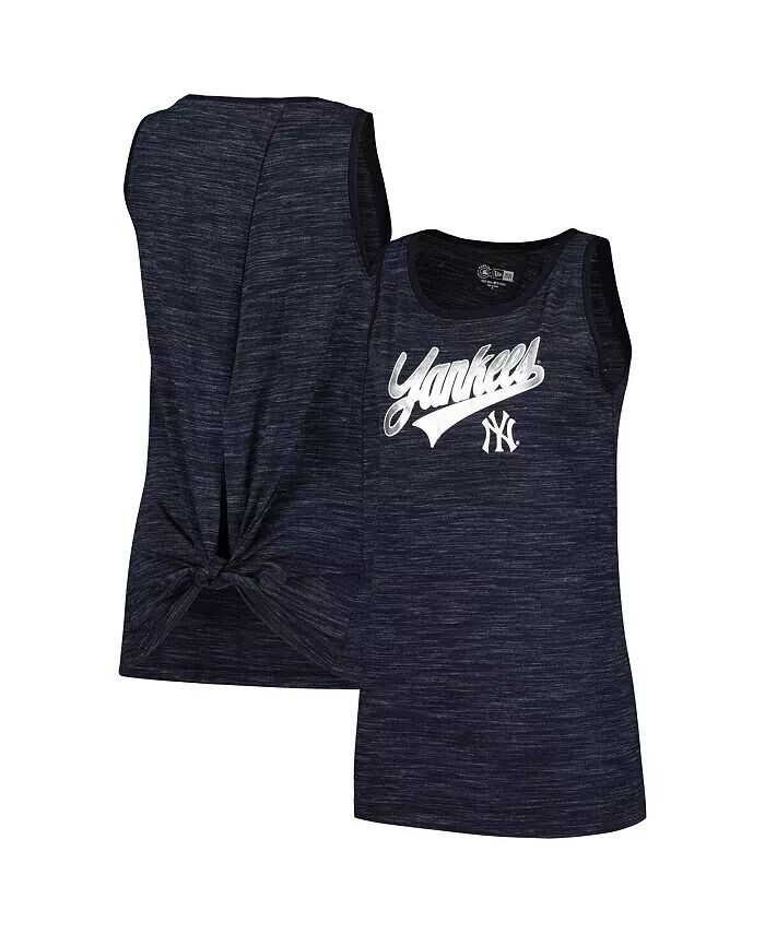 

Женская темно-синяя майка New York Yankees Space-Dye Active New Era, синий