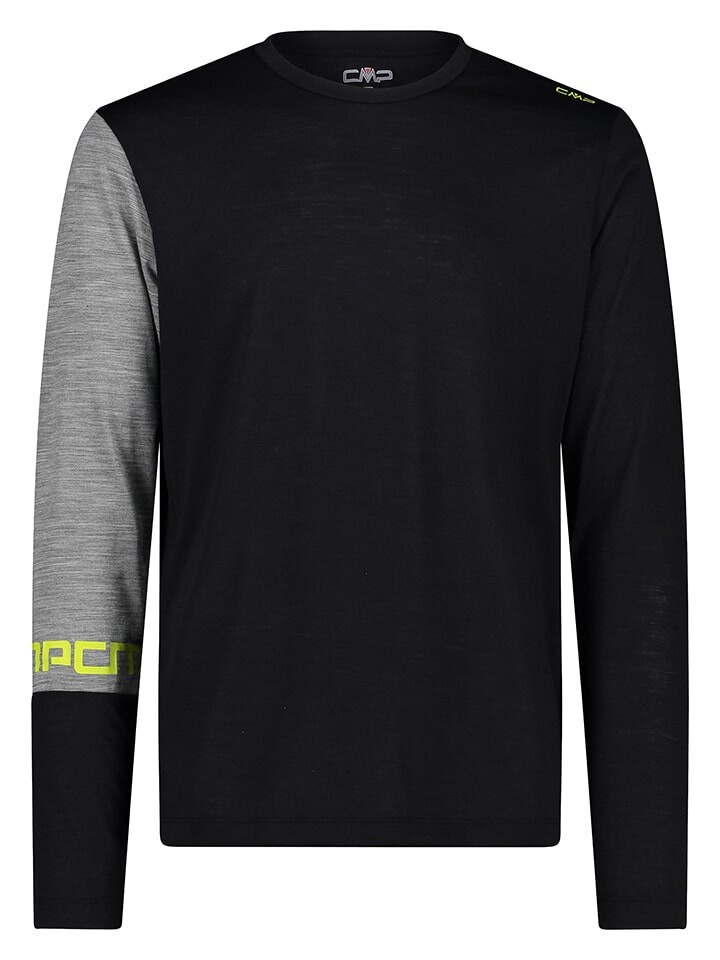 

Лонгслив CMP Funktionslongsleeve, цвет Schwarz/Grau
