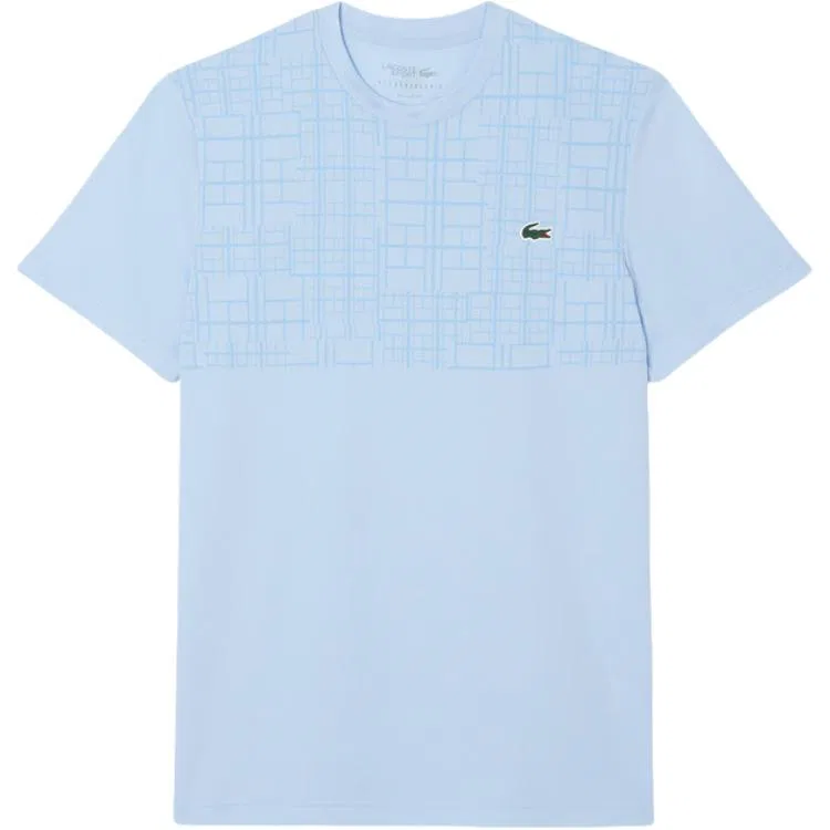 Футболка Lacoste x Novak Djokovic небесно-голубая
