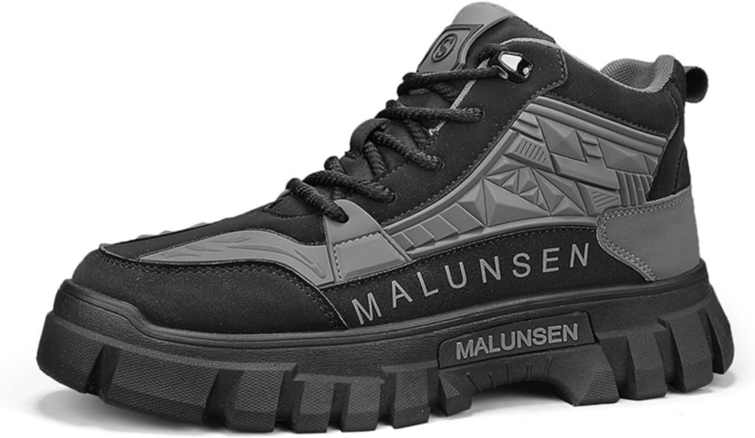 

Мужские высокие спортивные кроссовки, оливково-зеленые и черные камуфляжные боевые ботинки с уникальным крыловидным дизайном, прочной толстой подошвой, подходят для активного отдыха и городской одежды Aokisx