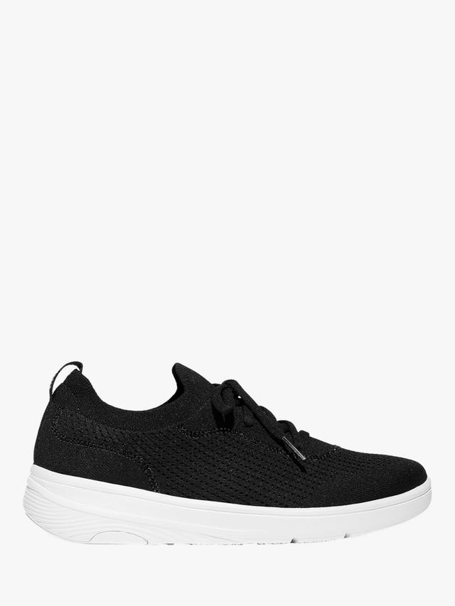 Super-Q Crystal Trim вязаные кроссовки на шнуровке FitFlop, Black