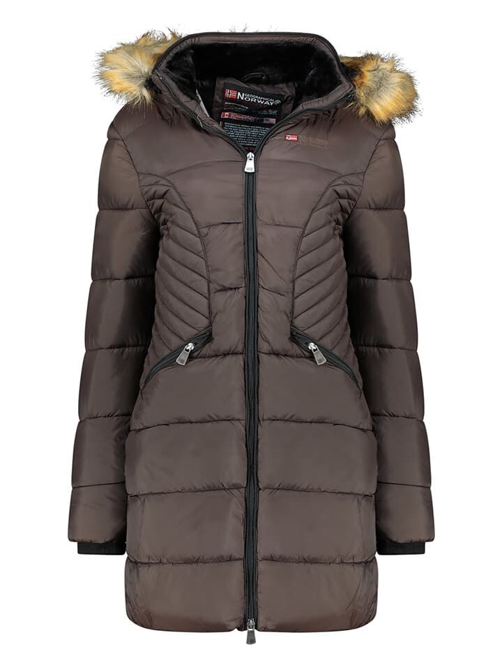 

Стеганое пальто Geographical Norway Steppmantel, коричневый