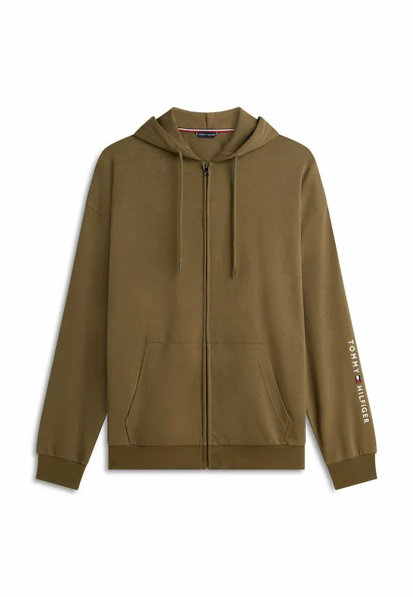Оригинальная толстовка на молнии для отдыха. Tommy Hilfiger, Platinum Olive — фото 4