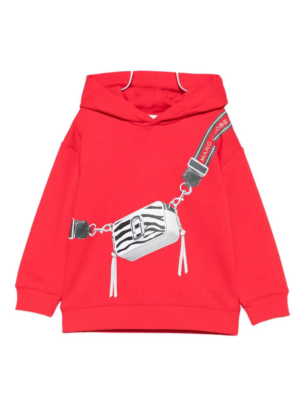 

Худи с графичным принтом Marc Jacobs Kids, красный