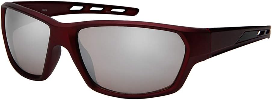 

Спортивные солнцезащитные очки Edge I-Wear Wrap Style для мужчин и женщин с зеркальными линзами 570116MT-REV-2(MTR.m) EDGEIWEAR, Matte Burgundy Frame/White Mirrored Lens