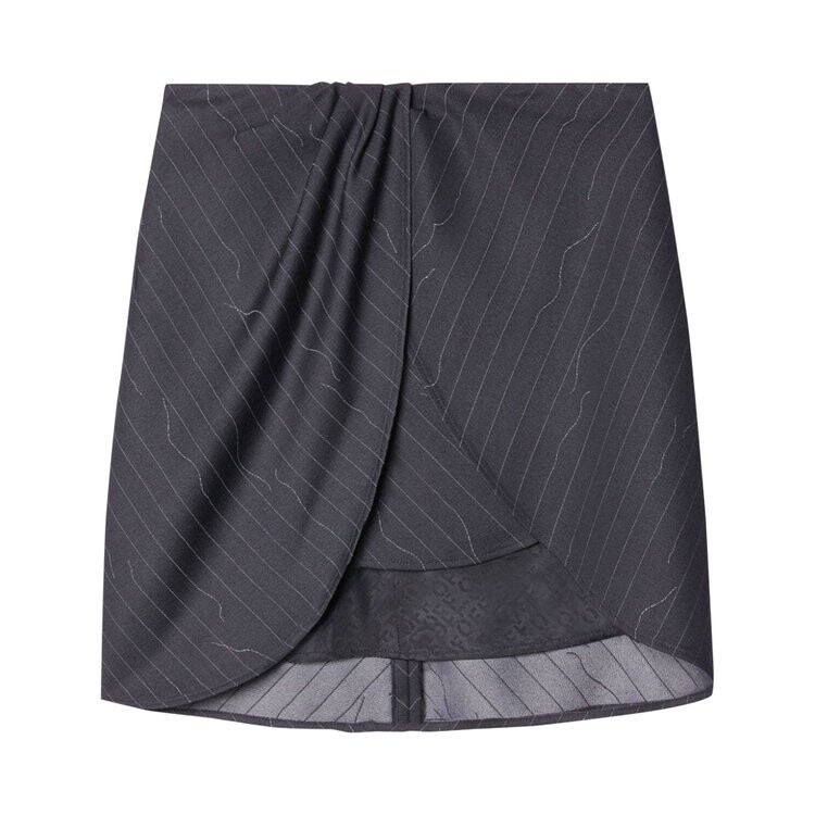 

Юбка Off-White Pinstripe Mini Skirt, серый