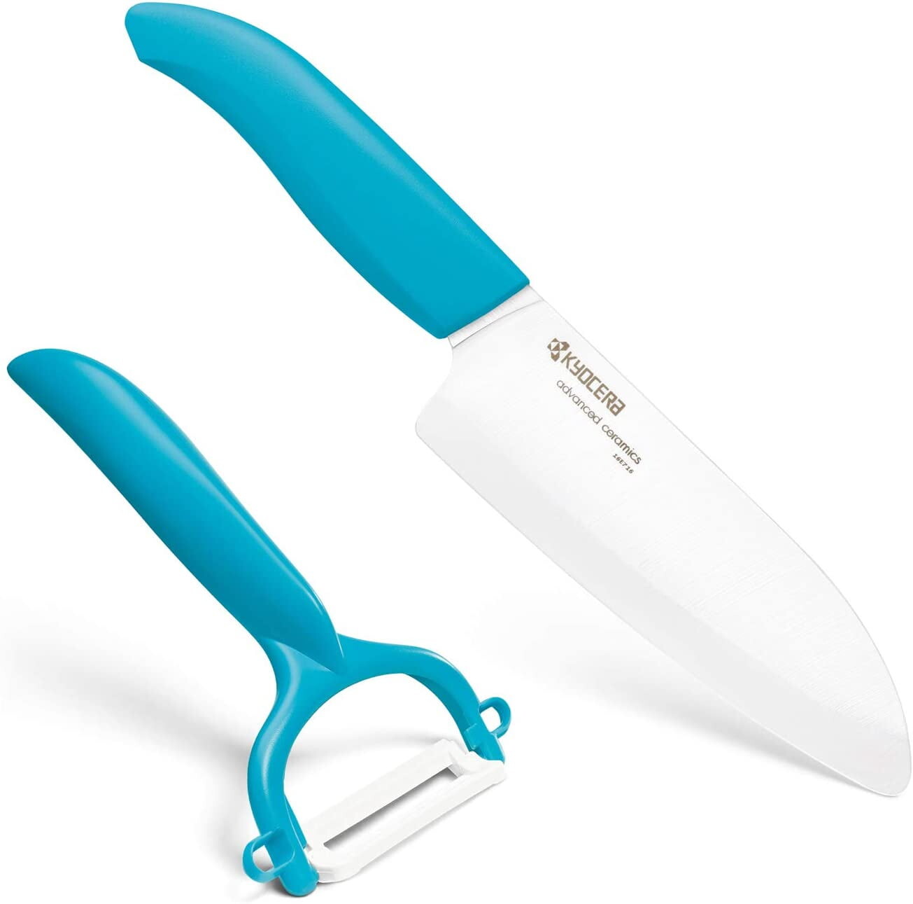 

Набор ножей Santoku Kyocera Advanced Ceramic Revolution Series, синий