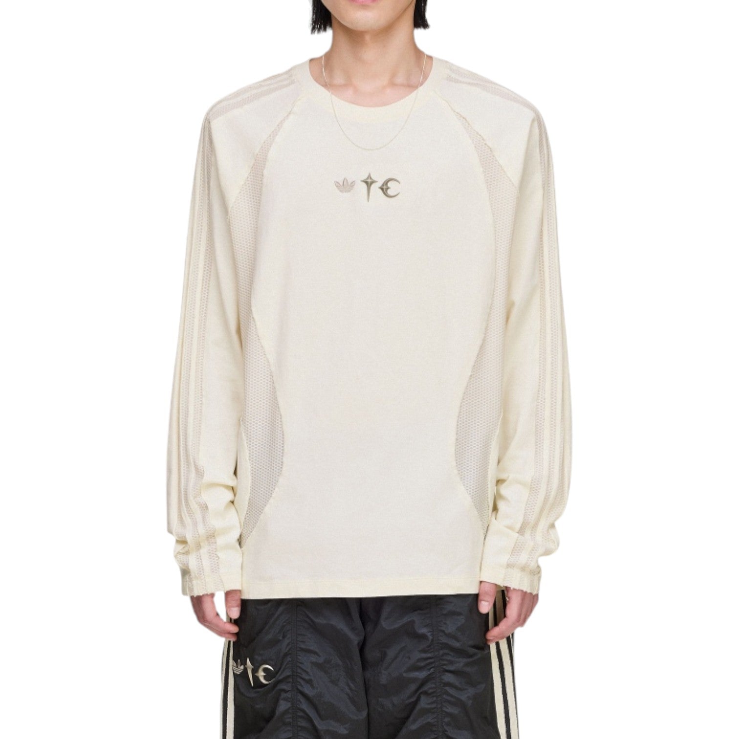 Футболка adidas x THUG CLUB TEAMGEIST Long-Sleeved T-shirt 'Beige' — фото 3