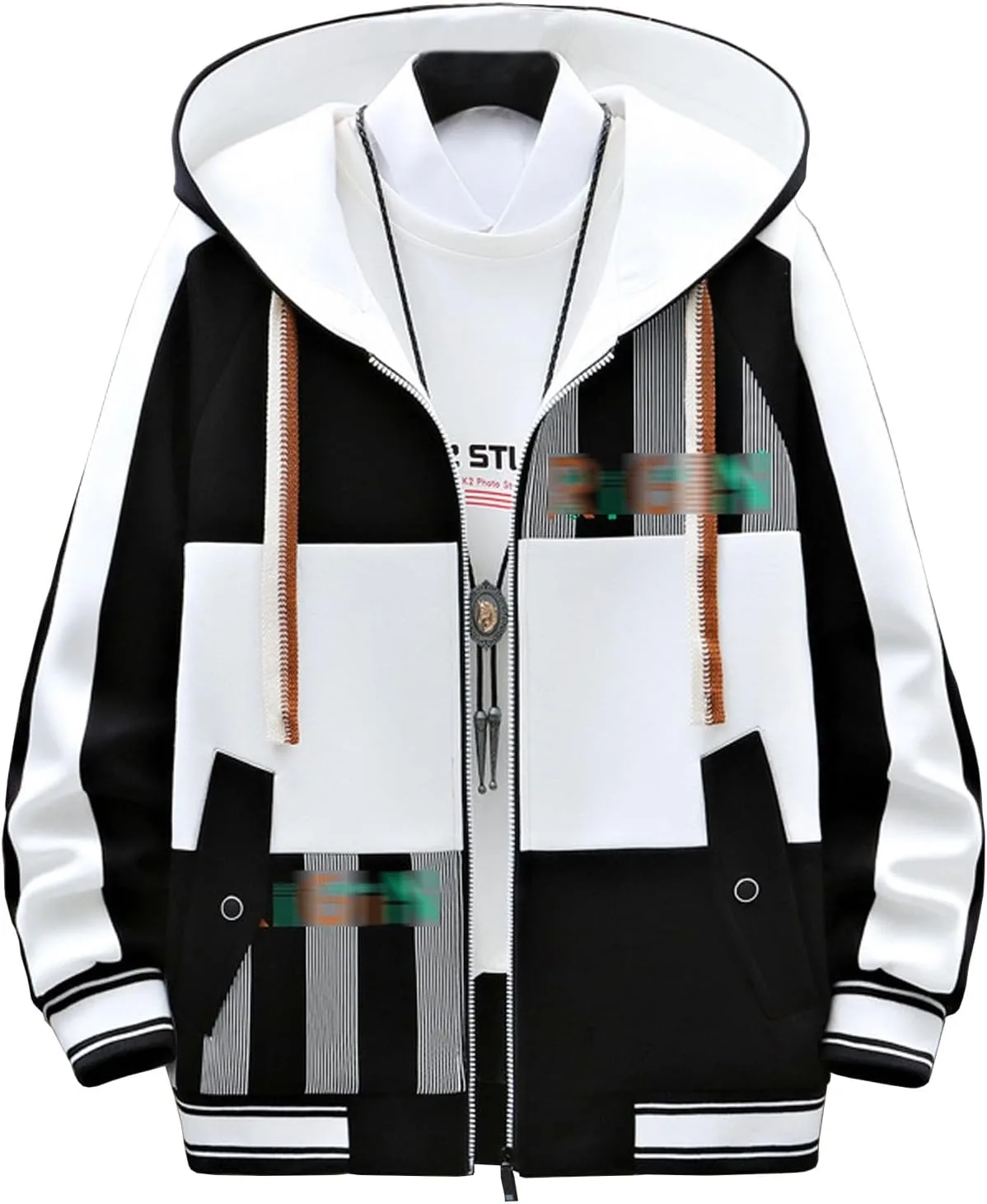 

Толстовка с капюшоном мужская, длинный рукав, уличный стиль Covisoty