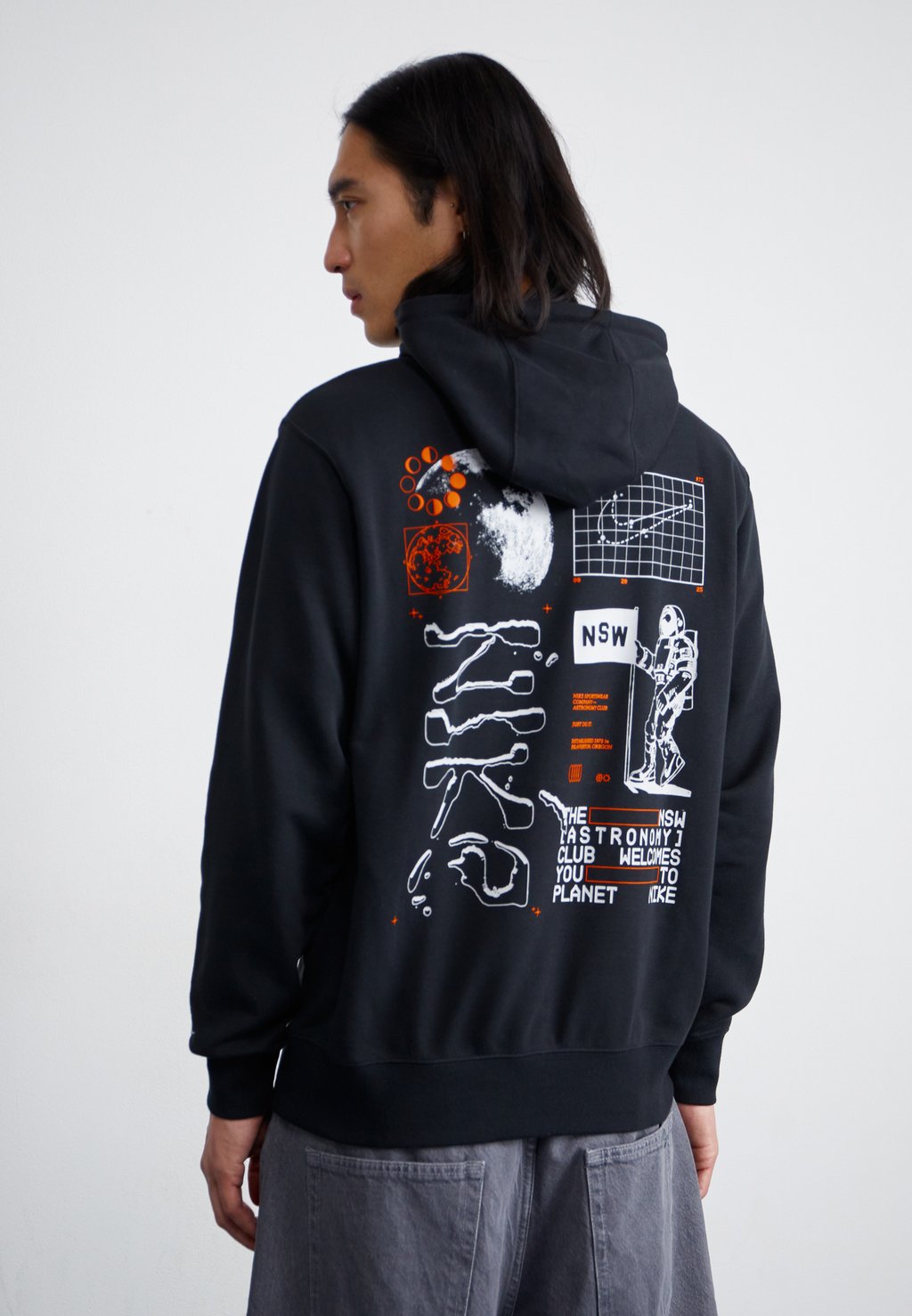 

Толстовка с капюшоном CLUB MOON Nike Sportswear, черный