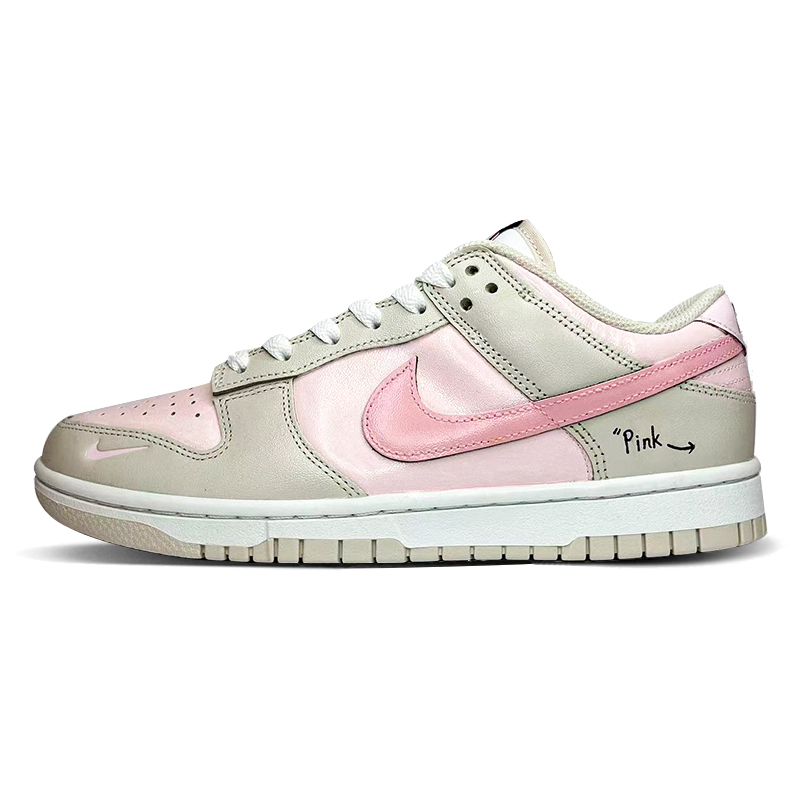 

Кроссовки Nike Dunk Skateboarding Shoes Men Low-top Brown/Pink, розовый