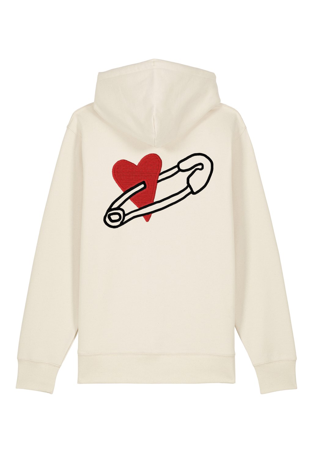 

Толстовка на молнии COEUR PINS BACK EMBROIDERY - Hoodie Mira Paris, кремовый